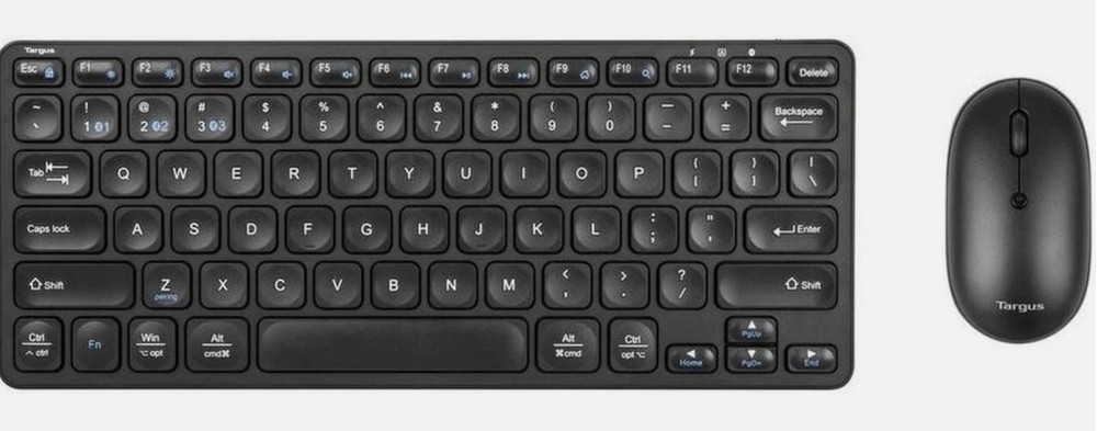 Targus Compact Multi-Device Bluetooth Antimicrobial Keyboard and Compact Mouse