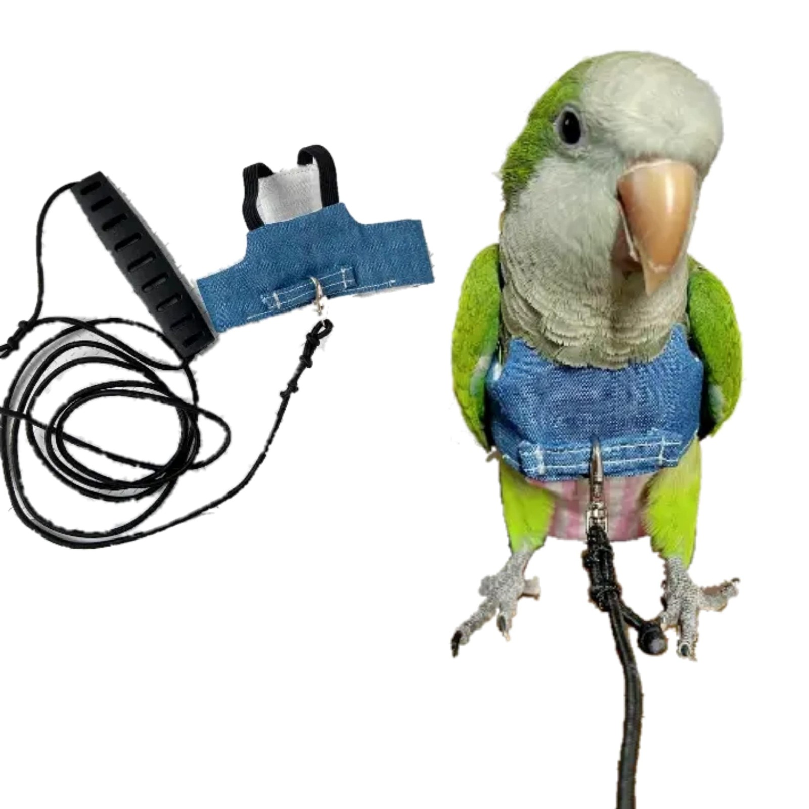 Bird Flight Harness Vest, Parrot Suit with Leash for Cockatiels Conures Budgi...
