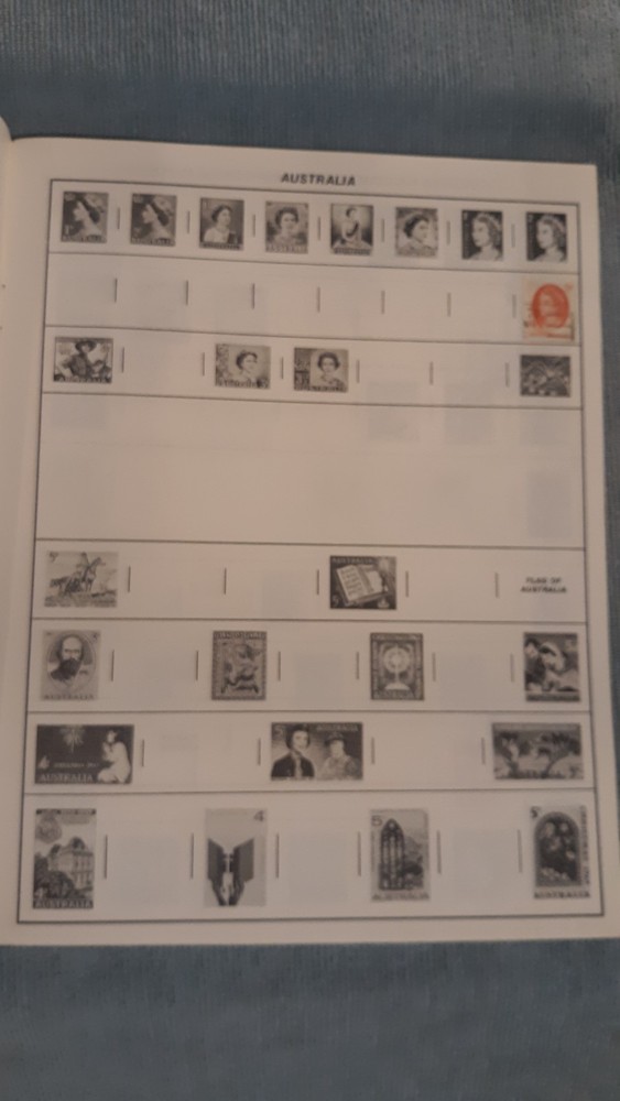 Treat Monarch World Stamp Album Stamp Book With Some Stamps