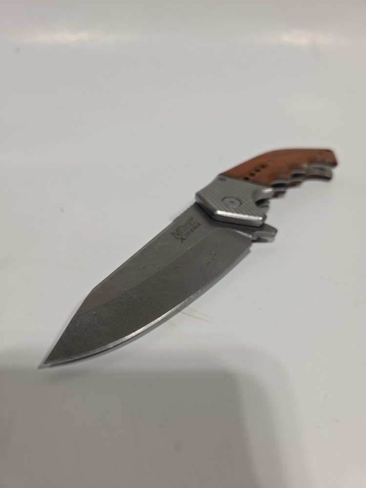 M-Tech Xtreme Ballistic Peacemaker Brown Spring Assisted Knife - Two-Tone Plain