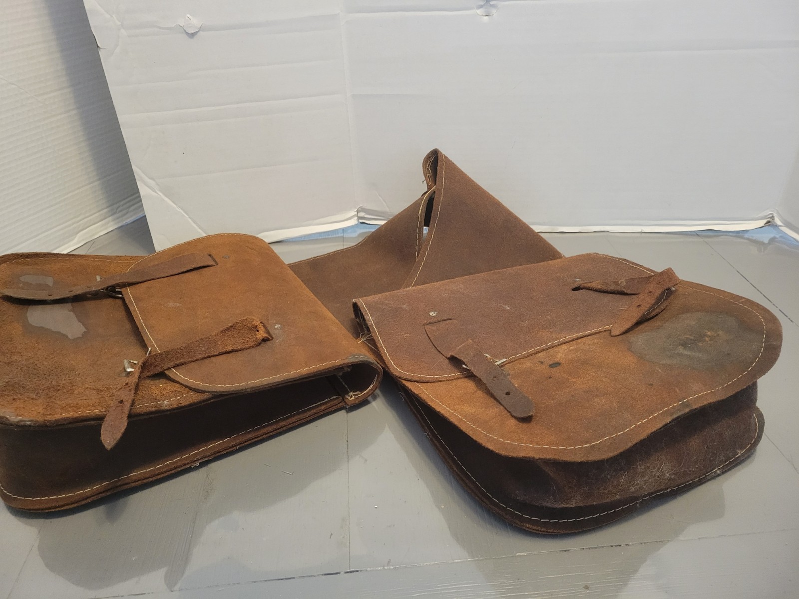 Antique Saddlebags Suede Satchel Style Read