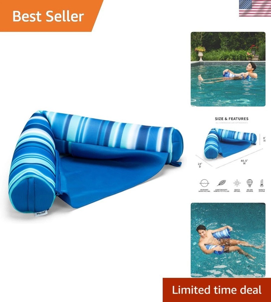 Comfortable Noodle Sling Pool Float with Armrests - Quick Drying & Lightweight