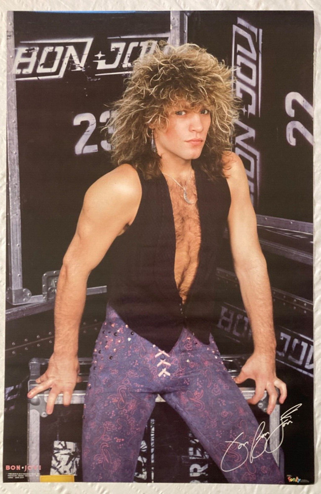 Bon Jovi 1986 Poster Funky