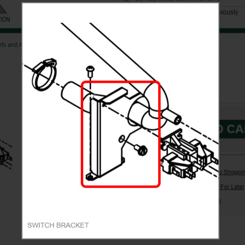 SWITCH BRACKET #1011448-91