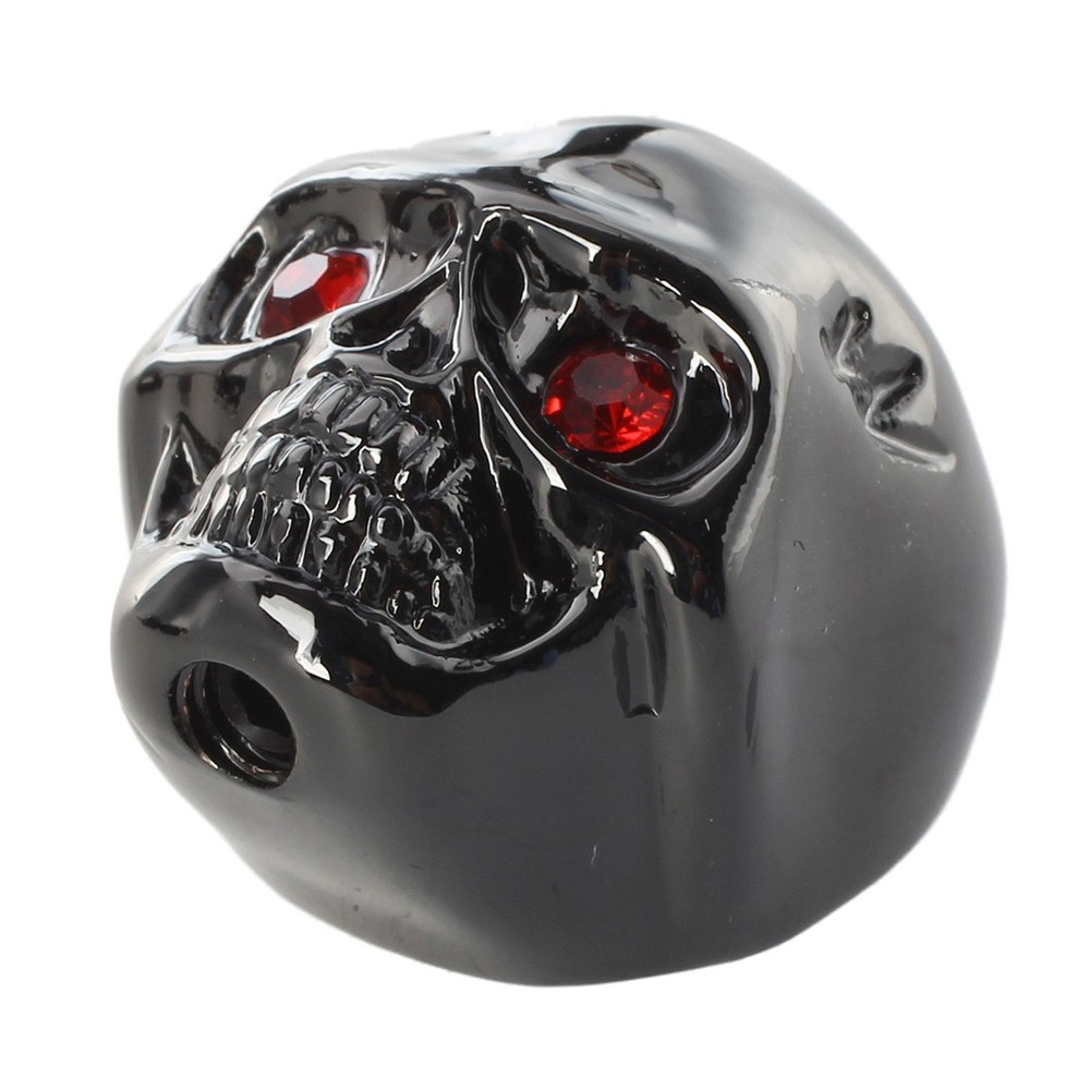 3pcs Electric Guitar Skull Head Volume Control Knobs---Black B3J39730
