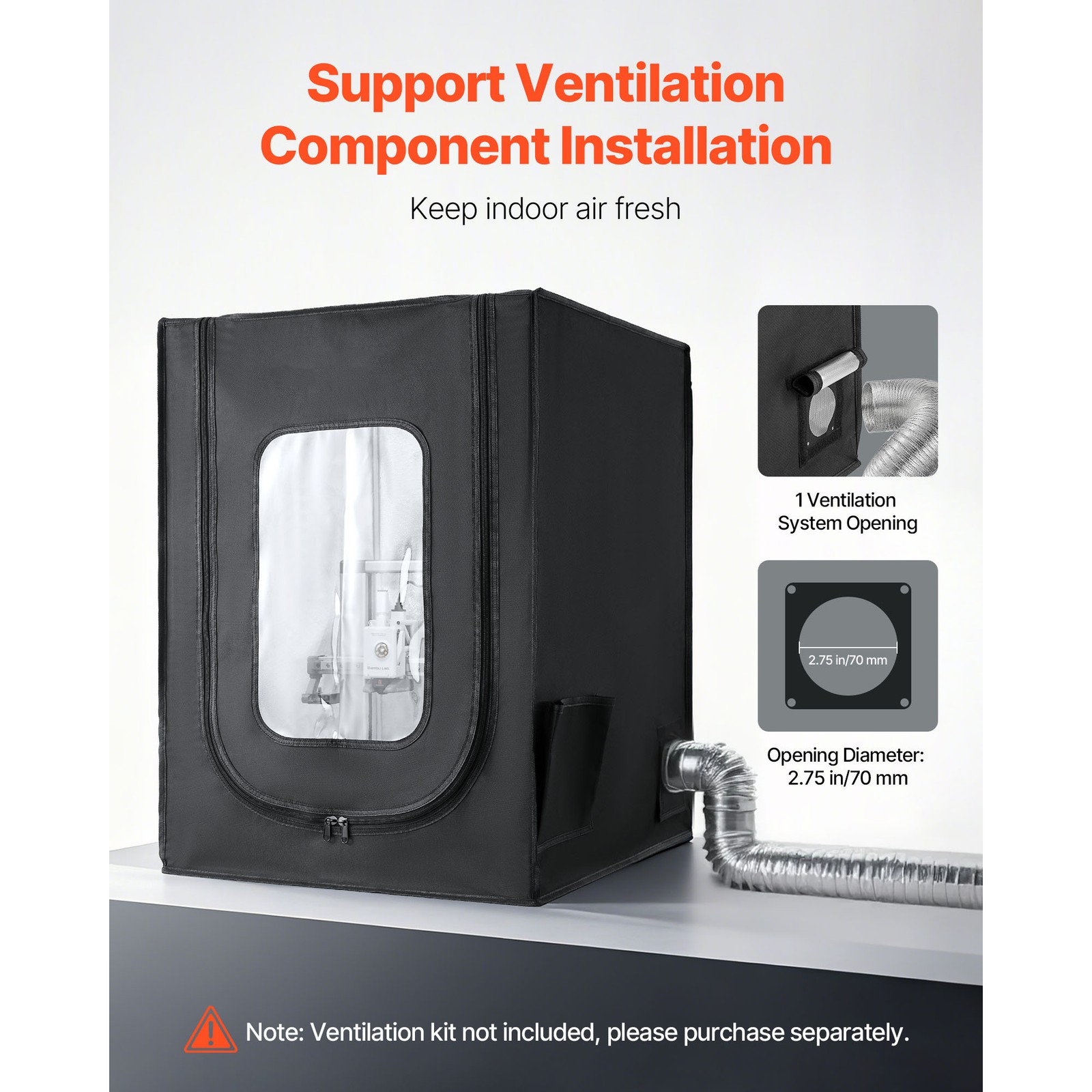 Uimoso 3D Printer Enclosure LED for Compatible Creality/ELEGOO/Anycubic Models