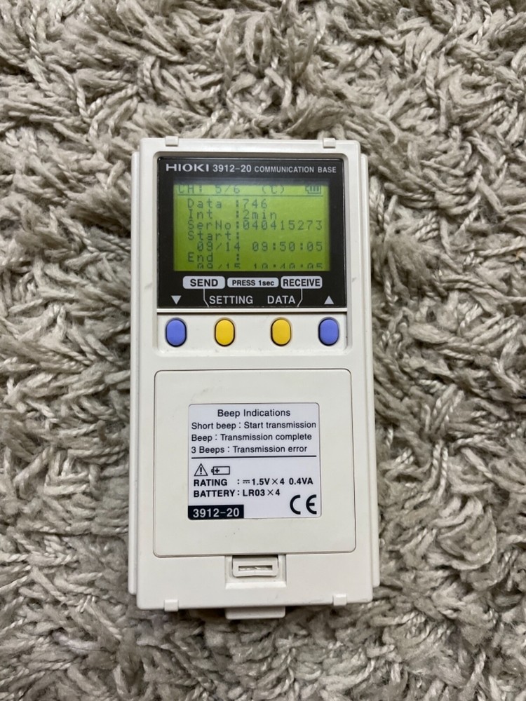 Data Logger Hioki 3912-20 comunication base