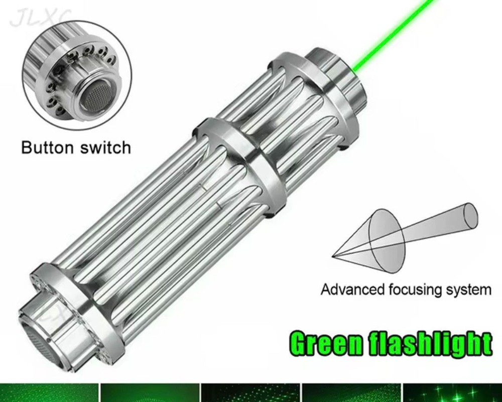 2PCS Red & Green Laser Pointer Adjustable Focus Beam Star Cap Astronomy Kit