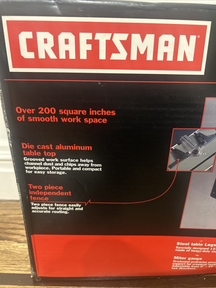 Craftsman Router Table 926460, NOS Unopened Box