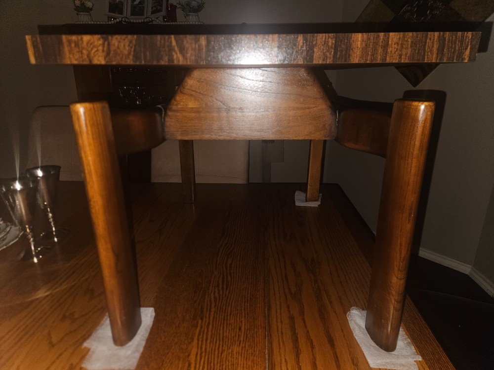 Mid Century Modern Jens Risom Side Table with Formula laminate top  Beautiful