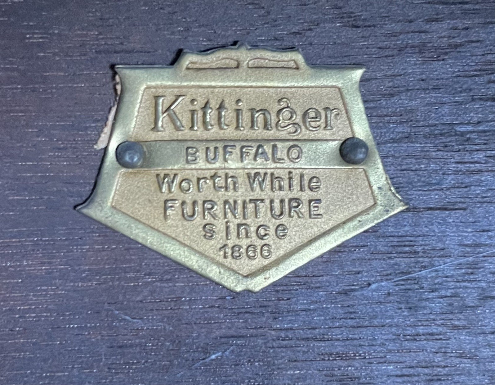 Antique Kittinger Walnut Joint Stool End Table