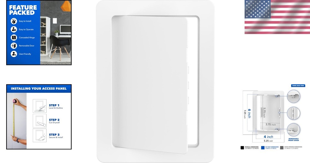 Customizable 4x6 Drywall Access Panel - User-Friendly Design for Easy Access
