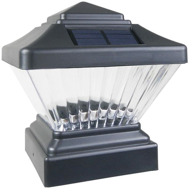 18 Black / White / Copper / Silver 4 x 4 Solar Post Deck Cap LED Light Vinyl