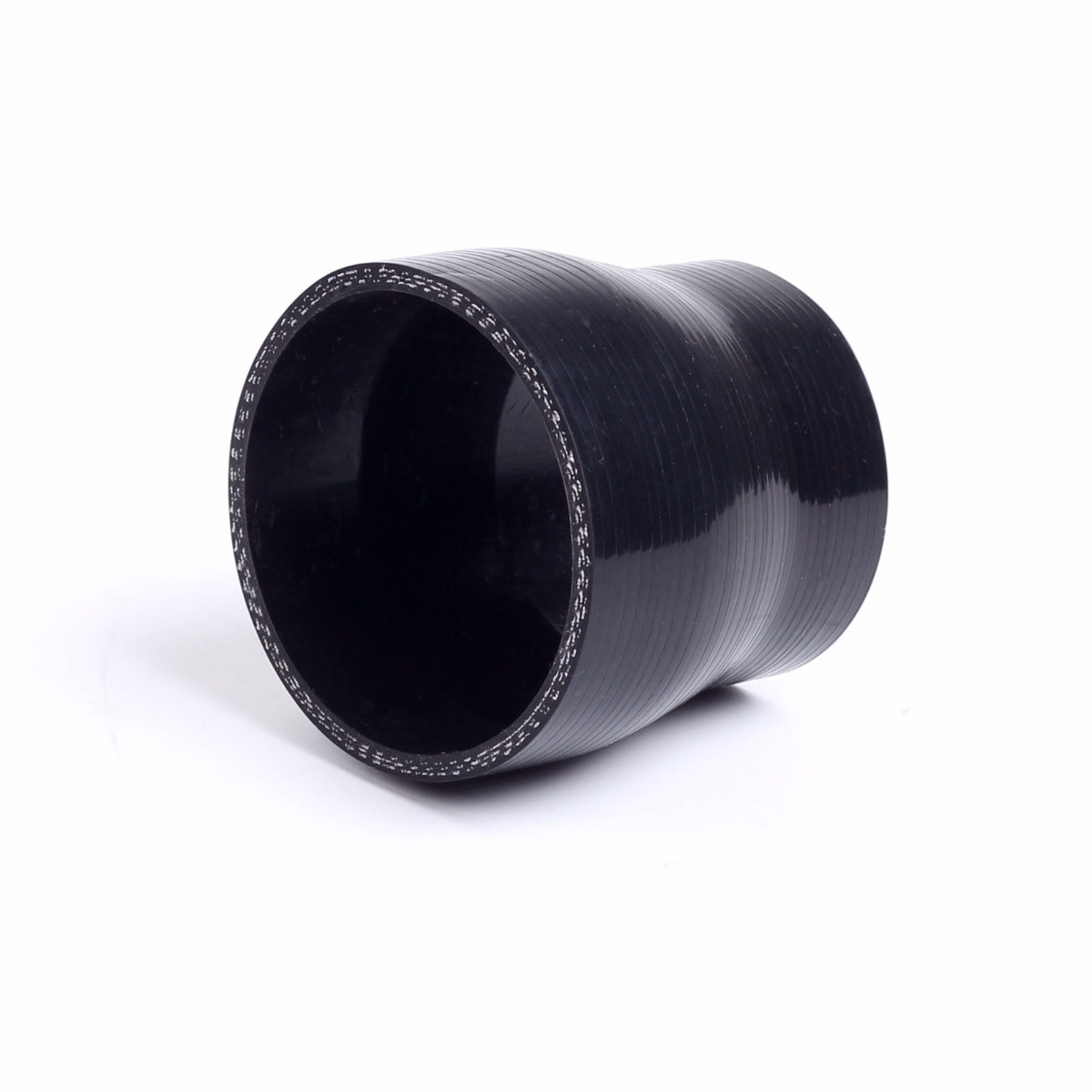Black 2.25" to 2.5" 57 - 63 mm Straight Silicone Hose Reducer Turbo Coupler
