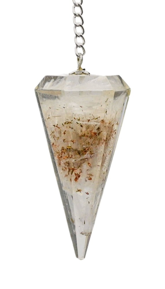 Selenite Orgone Pendulum