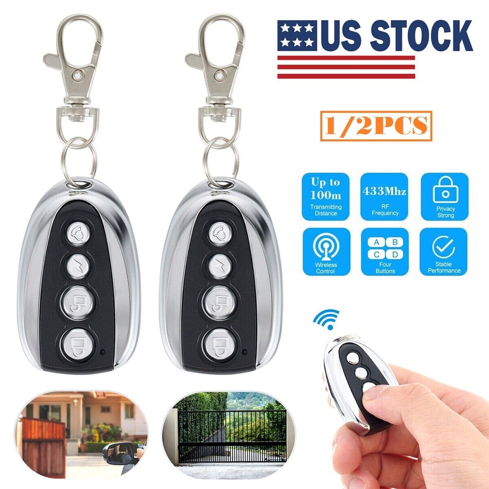 2× Remote Control Backup Key For Automatic Sliding Gate Opener Operator Hardware