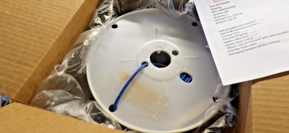 Genesis 63611106 CAT6 Plenum Cable 23/4 Solid BC UTP CMP FT6 Blue 1000' Spool