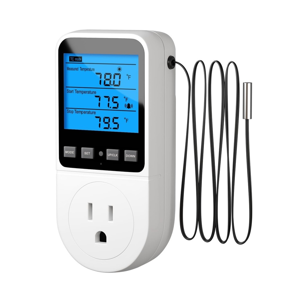 INKBIRDPLUS Plug in Thermostat Timer with Cycle Time Period Control, Heating/...