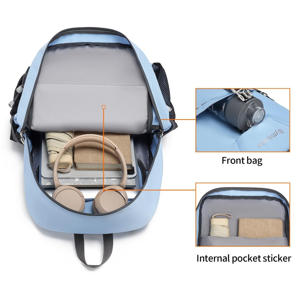 35L Sky-Blue Packable Backpack, Lightweight, Foldable Daypack, Travel, Hike