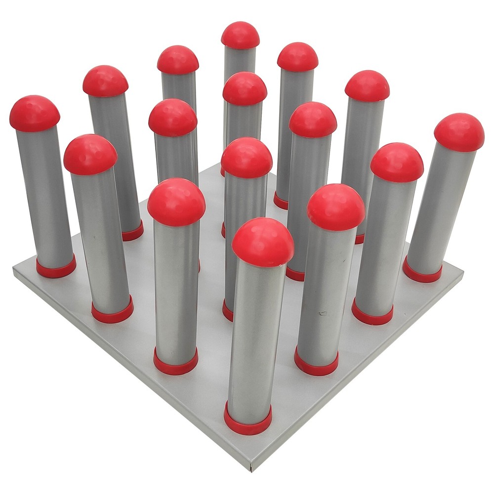 16 Roll Material Storage Rack with a Movable 4*4 Column Consumable Storage Rack