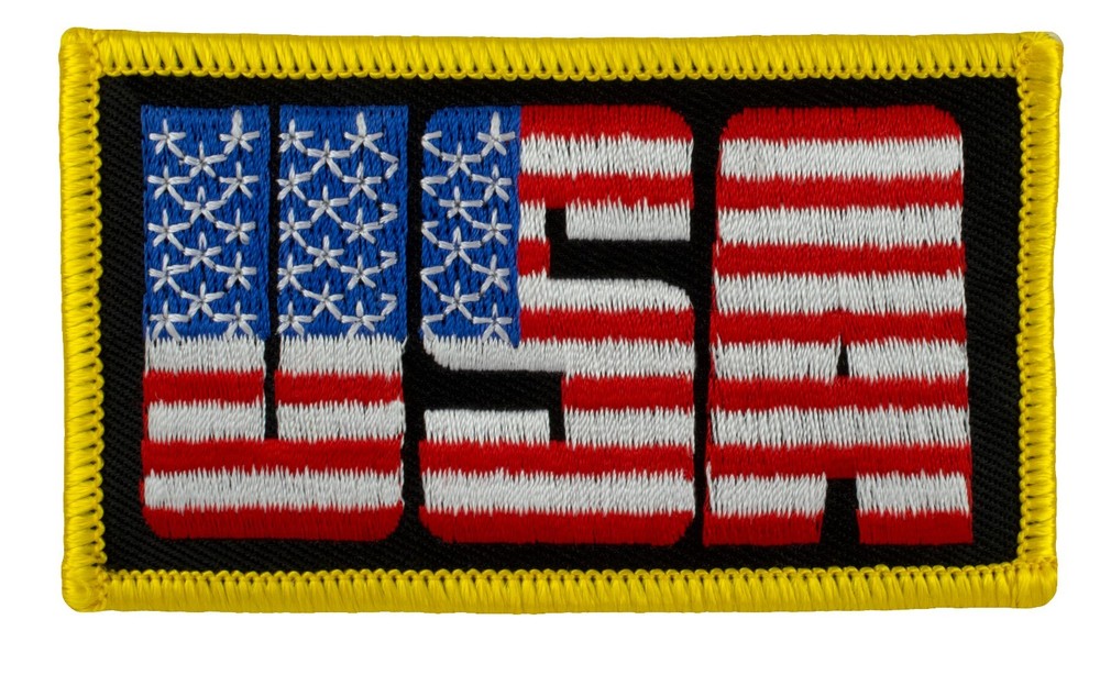 USA Embroidered Patch (138) 3 1/2" x 2" Embroidered Patch 48254