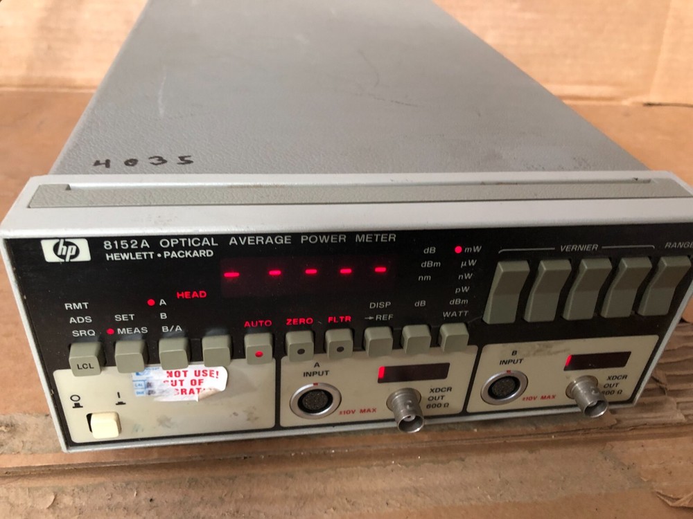 HP 8152A Optical Average Power Meter