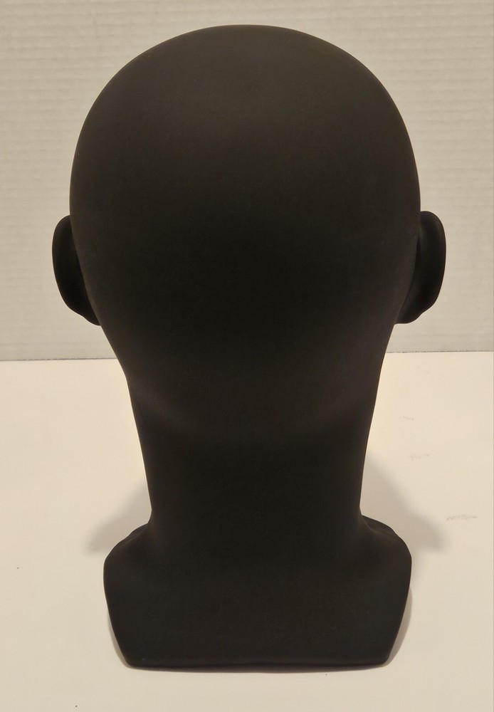 Durable Plastic Mannequin Head Black New