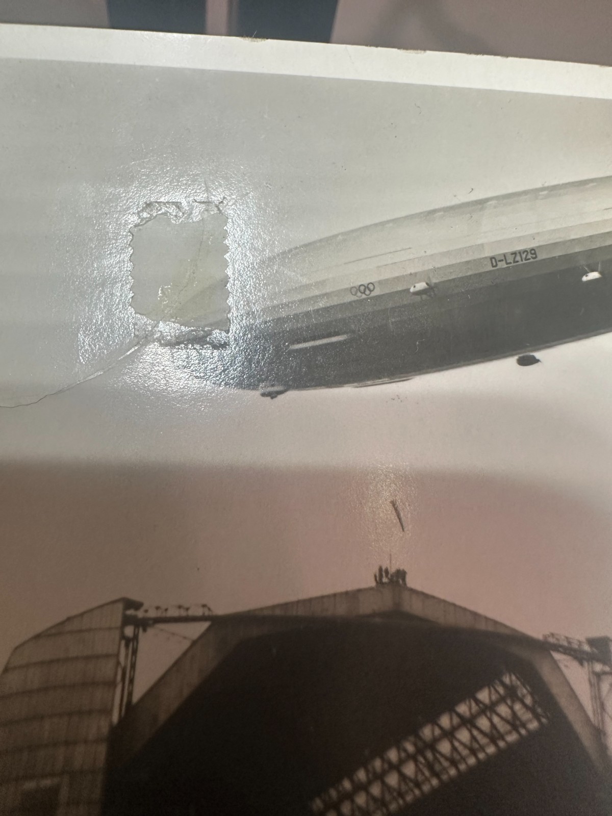 1936 Hindenburg LZ129 First Return Flight RPPC Postcard Lakehurst to Frankfurt