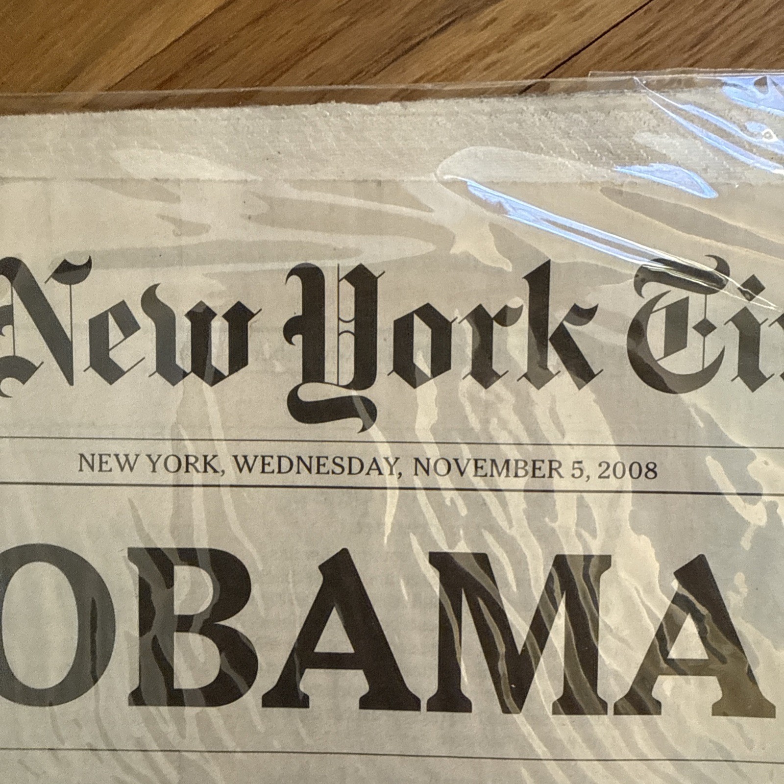 New York Times 11-5-08 Election Barack Obama Late Edition Newspaper Inauguration