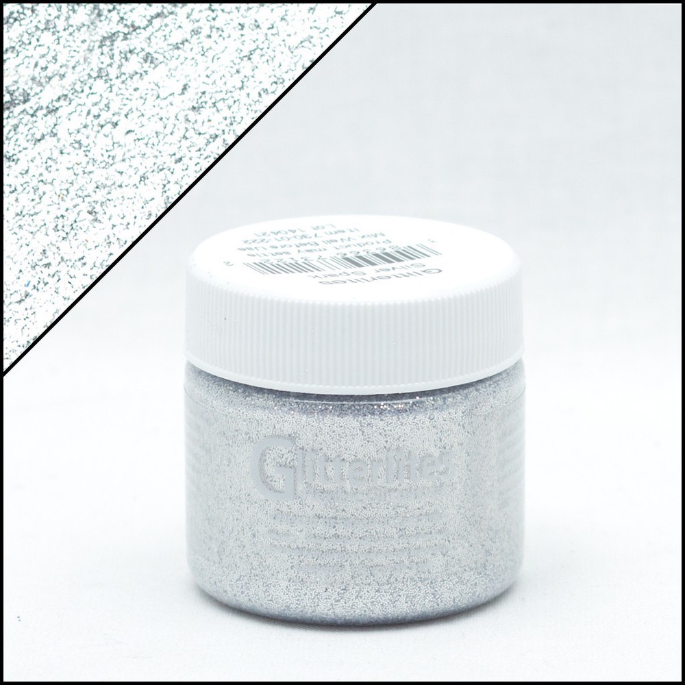 Glitter Leather & Synthetic Paint - ( SILVER ) Get that sparkle effect