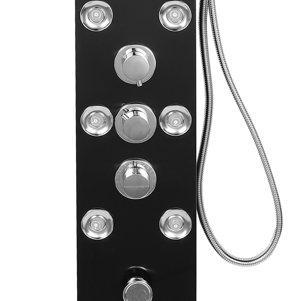 Shower Panel Tower System Wall Mounted Rainfall Waterfall Shower Head Shower Kit