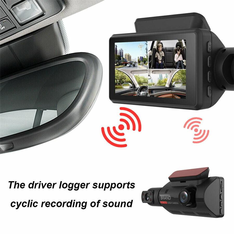 3in Car DVR Video Camera Dash Cam Loop Recording Touch Screen Motion Detection