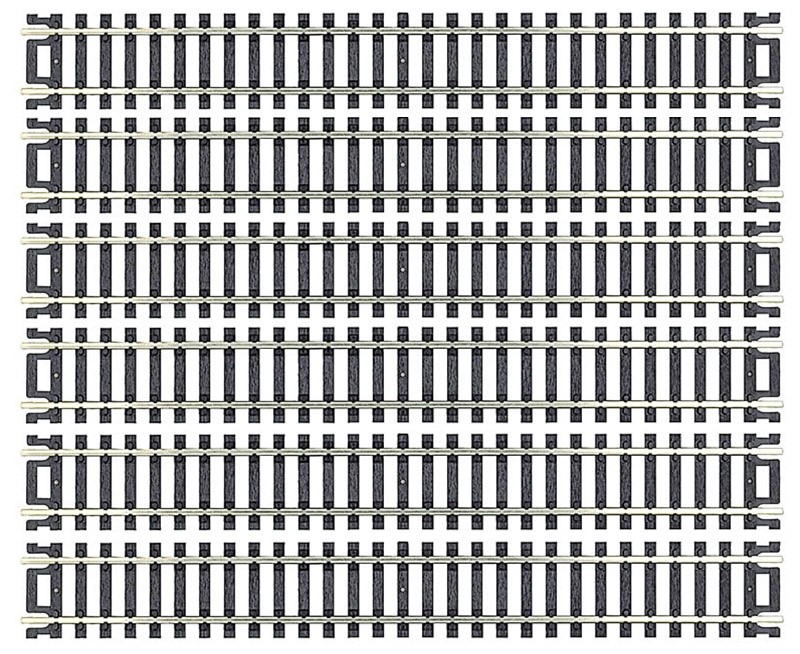 Atlas HO Scale Code 100 9" Straight 6-Pack Model Train Track