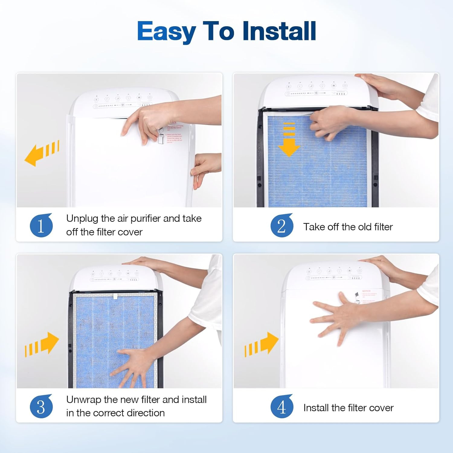 2 PACK MSA3/MSA3S HEPA Replacement Filter Compatible with Membrane Solutions MSA