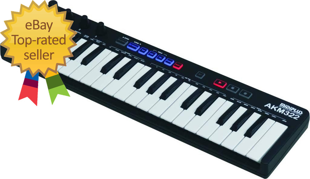 AKM322 Mini Size 32 Keys USB MIDI Keyboard Controller
