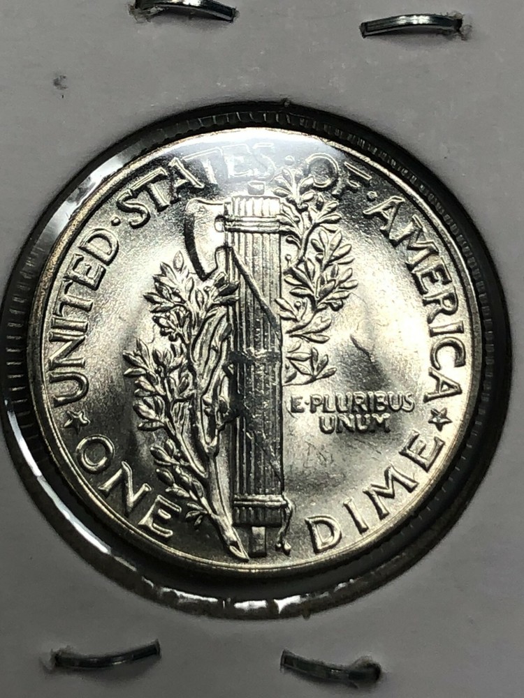 1945 - Uncirculated Mercury Silver Dime - #19449