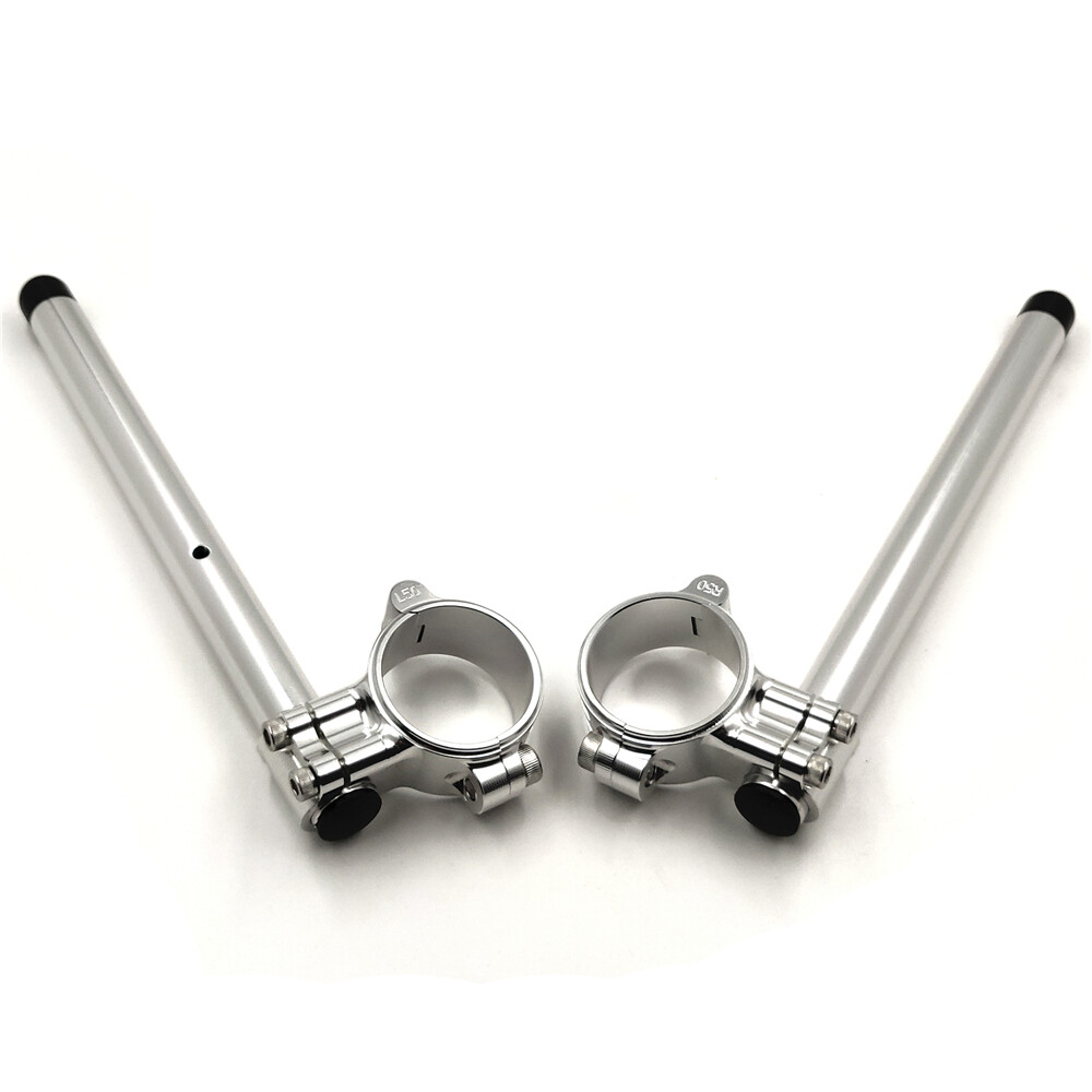 HTTMT- 50mm CNC Higher Raised Riser Clip Ons Clipon Fork Handle Bars 7/8" Handle