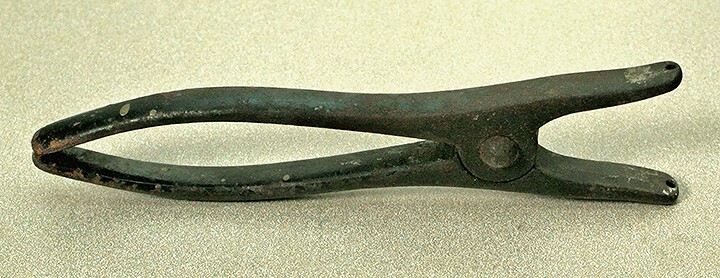 Antique Primitive Blacksmith Forged Cast Iron Pliers