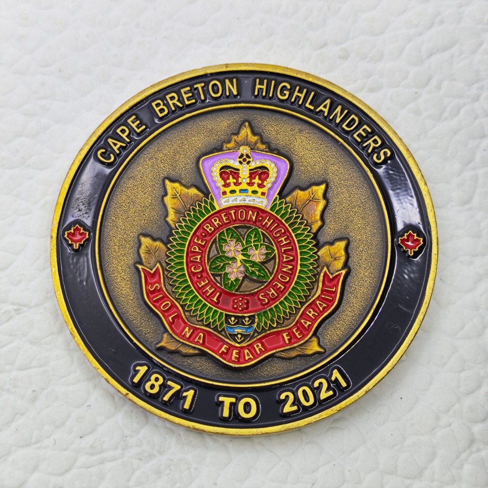 Cape Breton Highlanders 150th Anniversary Challenge Coin