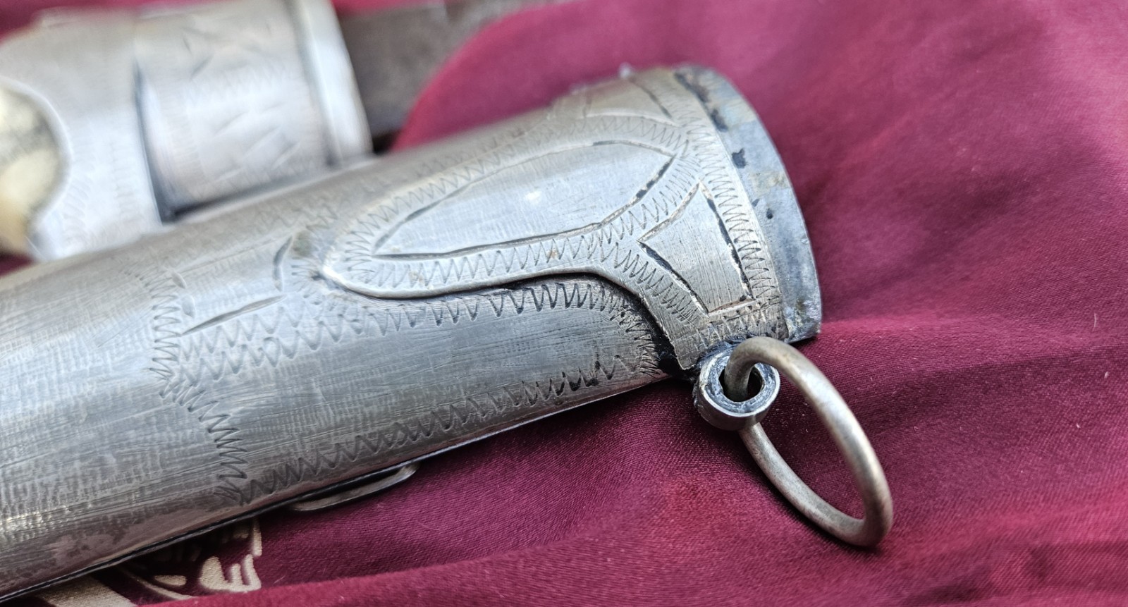 Moroccan Jambiya Dagger - Antique with Bone Hilt