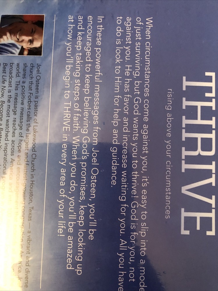 Thrive By Joel Osteen CD