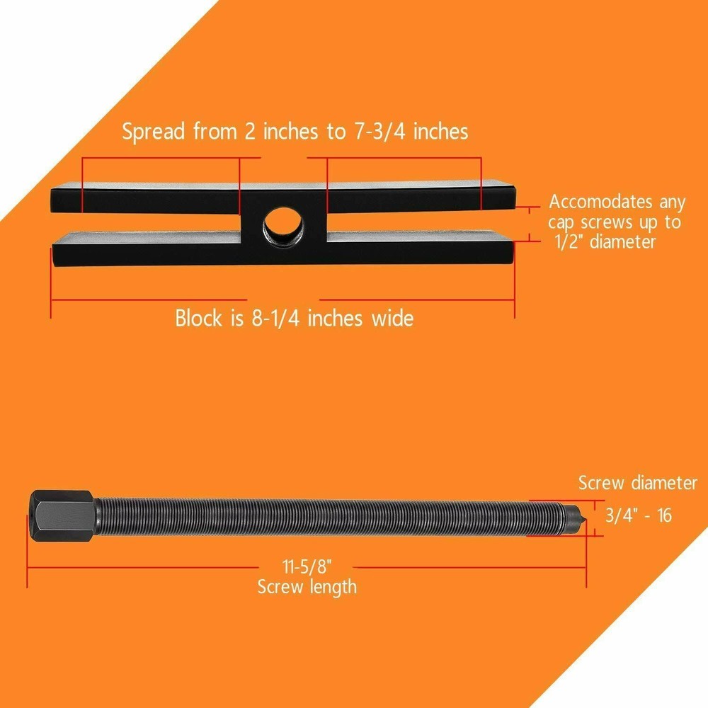 522 Large Gear Puller & 7393 Gear and Pulley Puller & 8056 Shaft Protector Set