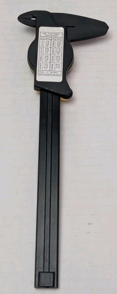 General Tools 142 Plastic Dial Caliper, 0-6" Range.01" & 1/64"