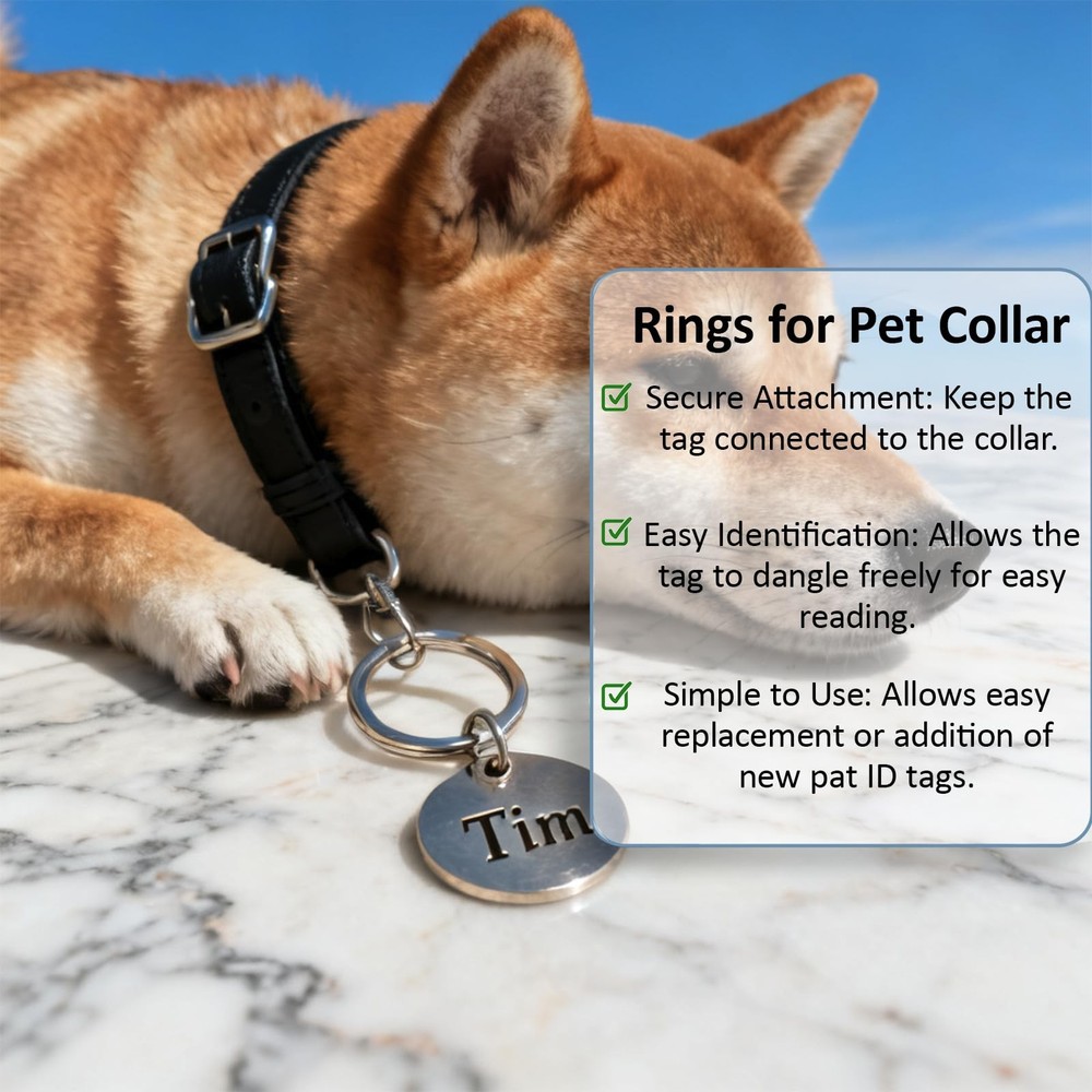 1/2'' 100PCS Small Split Key Rings for Keychains, Double Loops Metal Silver