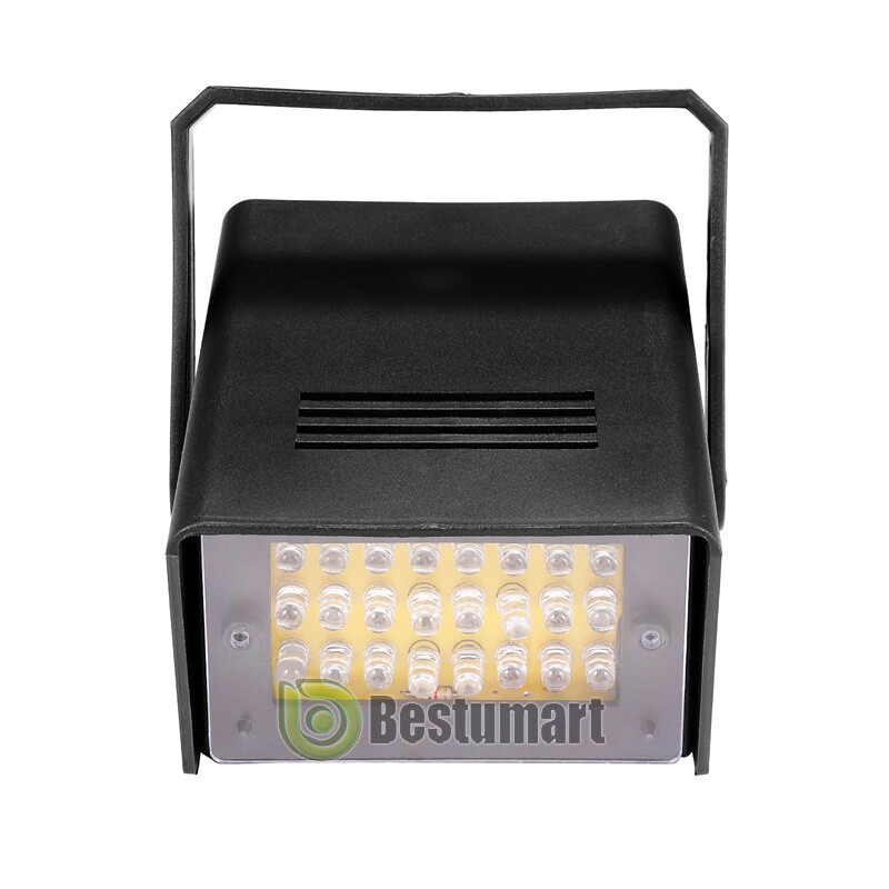 Mini LED Strobe Light 24 Super Bright LED With Variable Speed Control Dance Lamp