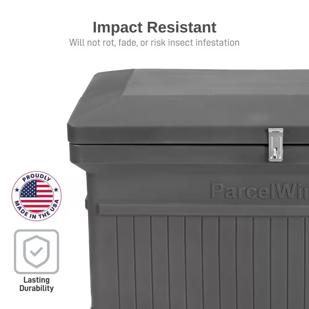 Parcelwirx Graphite Horizontal Lockable Package Delivery Box