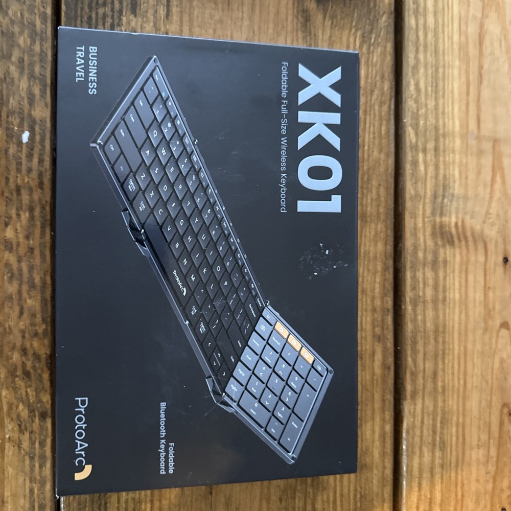 ProtoArc XK01 Plus Foldable Full-Size Wireless Keyboard - Open Box