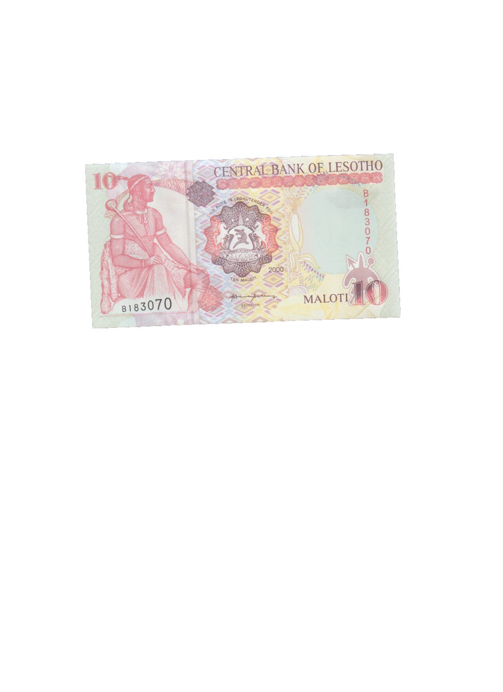 LESOTHO 2001 20 MALOTI BANKNOTE  P16c UNCIRCULATED
