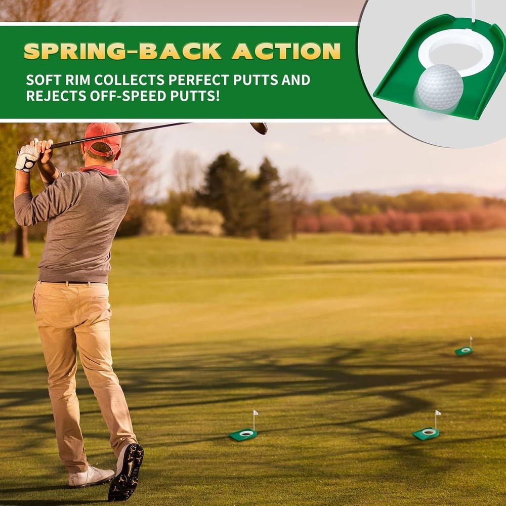 Golf Putting Practice Cup Hole Training Aids Golf Accessories Training Putter...