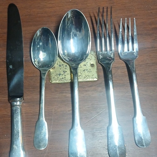 Antique cristolfe Flatware Set - Knife, Spoons, Forks - Flatware Sets